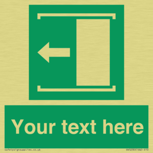 Custom Slide to Open Sign